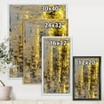 thumbnail image 4 of Designart Yellow Meets Grey Abstract Art II FLOAT FRAME WALL ART, 4 of 4