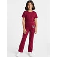 thumbnail image 2 of The Powerpuff Girls x Hello Kitty Girl’s Super Cute Fleece Flared Sweatpants, Sizes 4-16, 2 of 6