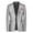 Silver, variant on Men's Plaid Slim Fit Blazer Jacket, Lightweight One Button Casual Bussiness Sport Coat with Pocket, formal & Everyday Blazer for Men Silver