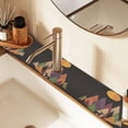thumbnail image 2 of Yayeee Faucet Mat for Kitchen Sink 30" Diatomite Long Splash Guard Pad, Abstract Mountain, 2 Pack, 2 of 7