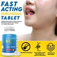 thumbnail image 6 of Energy Boosting Vitamin B12 Sublingual: Vegan B-12, 120 Fast Absorption, Fruit Punch Tables, 6 of 9