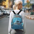 thumbnail image 7 of JIALIOU Mini Backpack Purse for Women Quilted Casual Daypack Small Travel Shoulder Bag, Shark with Sunglasses, 7 of 7