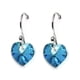 thumbnail image 3 of Aretes Zvezda Heart color Bermuda Blue plata .925 Zvezda ZAR-HEAR10-BB, 3 of 4