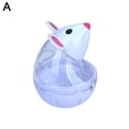 thumbnail image 4 of HAVELOR Interactive Cat Toy Mouse, Tumbler Leakage Ball for Treats, Stimulates Play and Feeding Fun for Indoor Cats(white,one size), 4 of 6