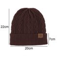 thumbnail image 2 of Gorro de invierno cálido para hombre, gorro de punto acrílico con puño, gorro diario, 2 of 5