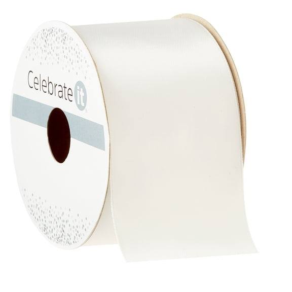 12 Pack: 2" x 3yd. Satin White Ribbon by Celebrate It 360°