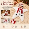 thumbnail image 6 of Loyni 0-3 Months Christmas Star Shape Hooded Swaddle Sack Unisex Xmas Print Baby Sleeping Bag Newborn Fleece Wearable Blanket Gift for Holiday Party, 6 of 8