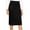 Black, variant on Women's Midi Skirt Basic Elastic Waist Knee Length Slim Fit Stretch Ponte Pencil Office Solid Skirts NEWSK40 Mustard M