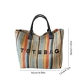 thumbnail image 3 of Bolso de hombro grande para mujer: bolso ligero de poliéster tejido, impermeable y resistente a las manchas, bolso de hombro versátil para el día a día, ideal para ir al trabajo o viajar., 3 of 6