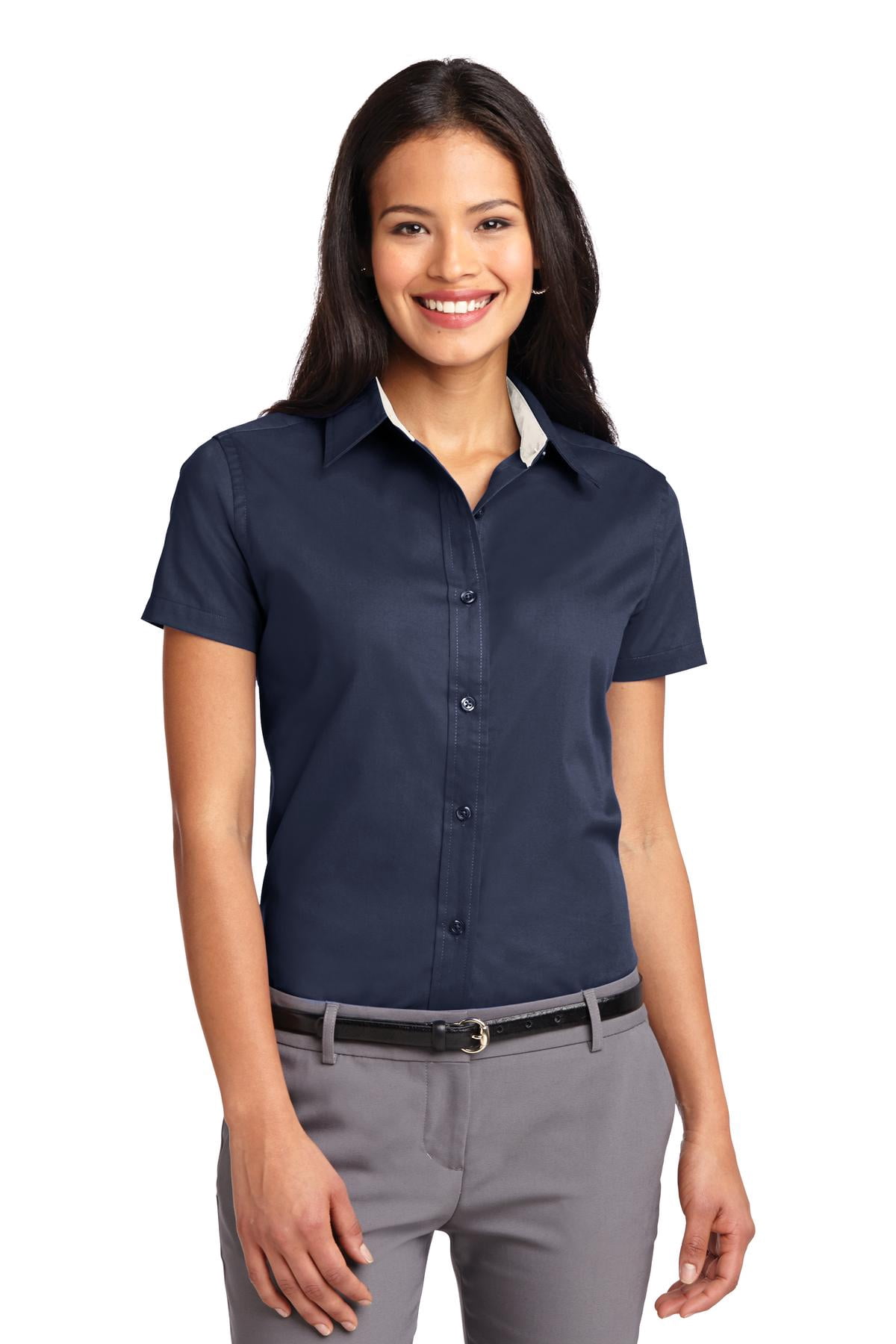 Open Collar Easy Care Shirt - L508 