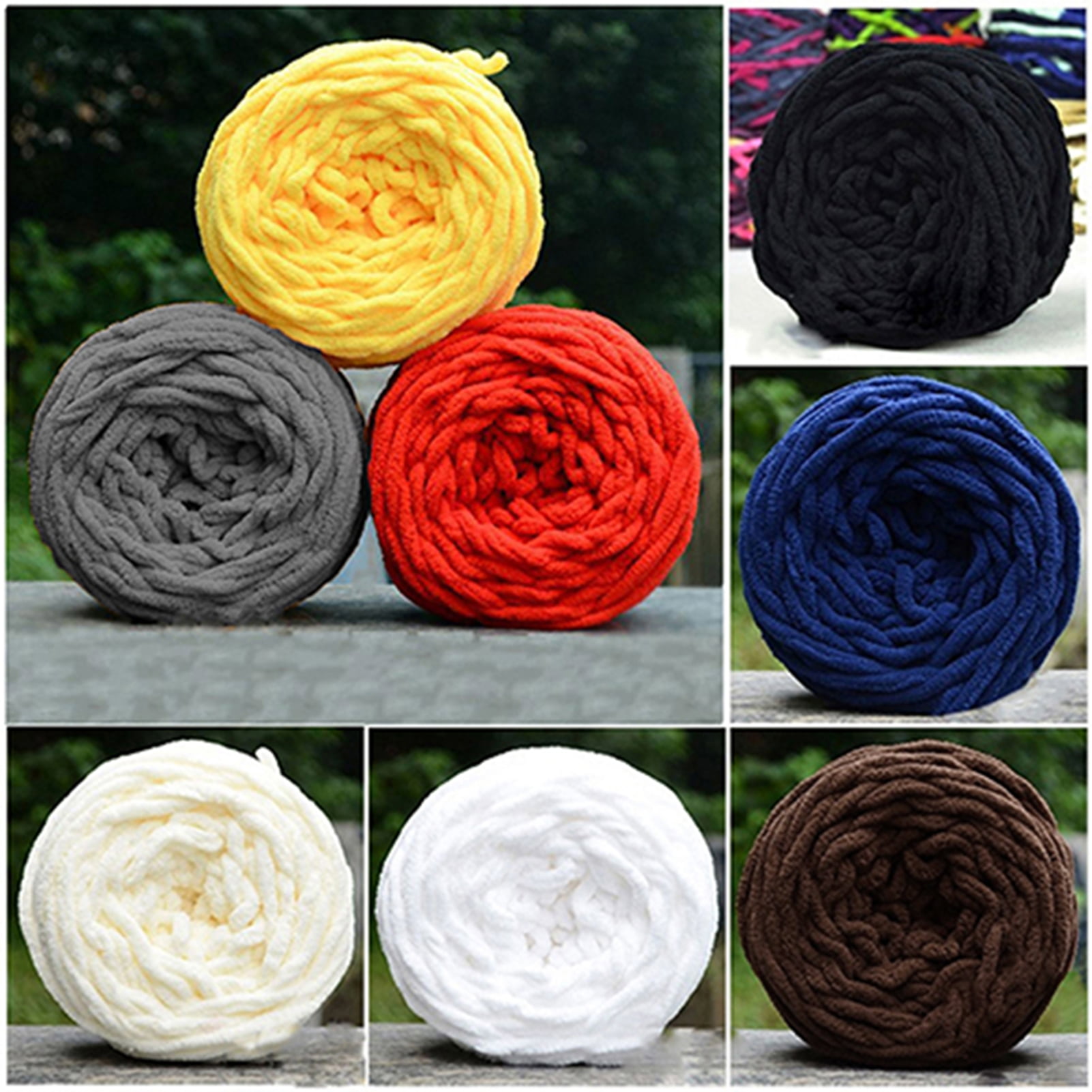 100gX6pcs Super Thick Yarn wool Soft milk cotton blends For Hand Knitting  Scarf Coat Chunky wool