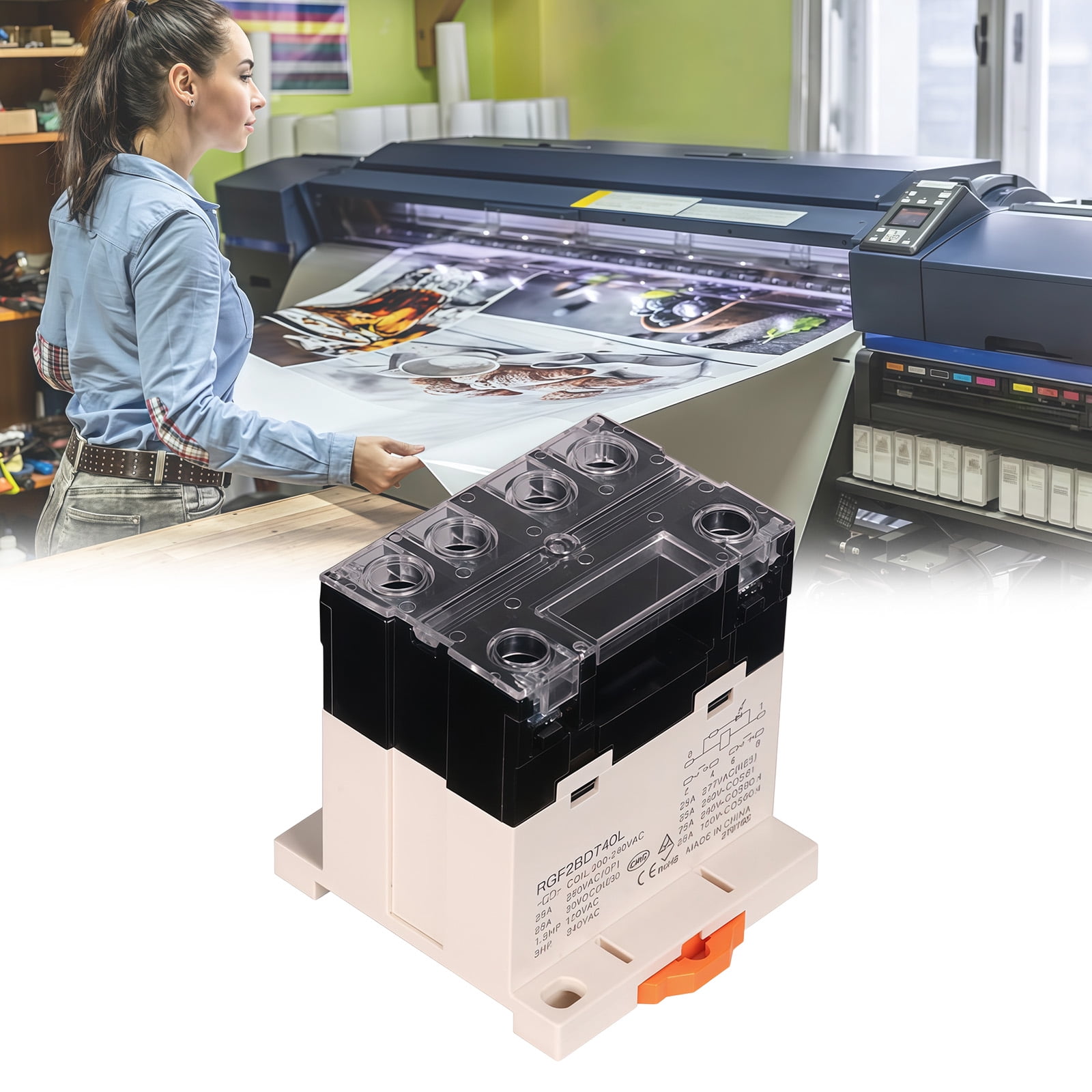 Compacts DIN Rails Mount Highly Power Relays Replacement Intermediate Relays For Space Saving Electrical Cabinet Installation