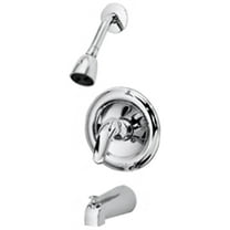 B&K 222-225 Tub & Shower Faucet, Single Metal Lever Handle, Chrome