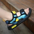 thumbnail image 6 of Staki Kids Boys Sandals Kid Sandals Boy Summer Sports Hiking Sandals Adjustable Straps Toddler Little Big Kid(Gold,3 Big Kid), 6 of 9