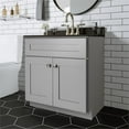 thumbnail image 5 of Design House Brookings Solid Wood 30" Fully Assembled Vanity Cabinet, Sherwin Williams® Gray, 5 of 6