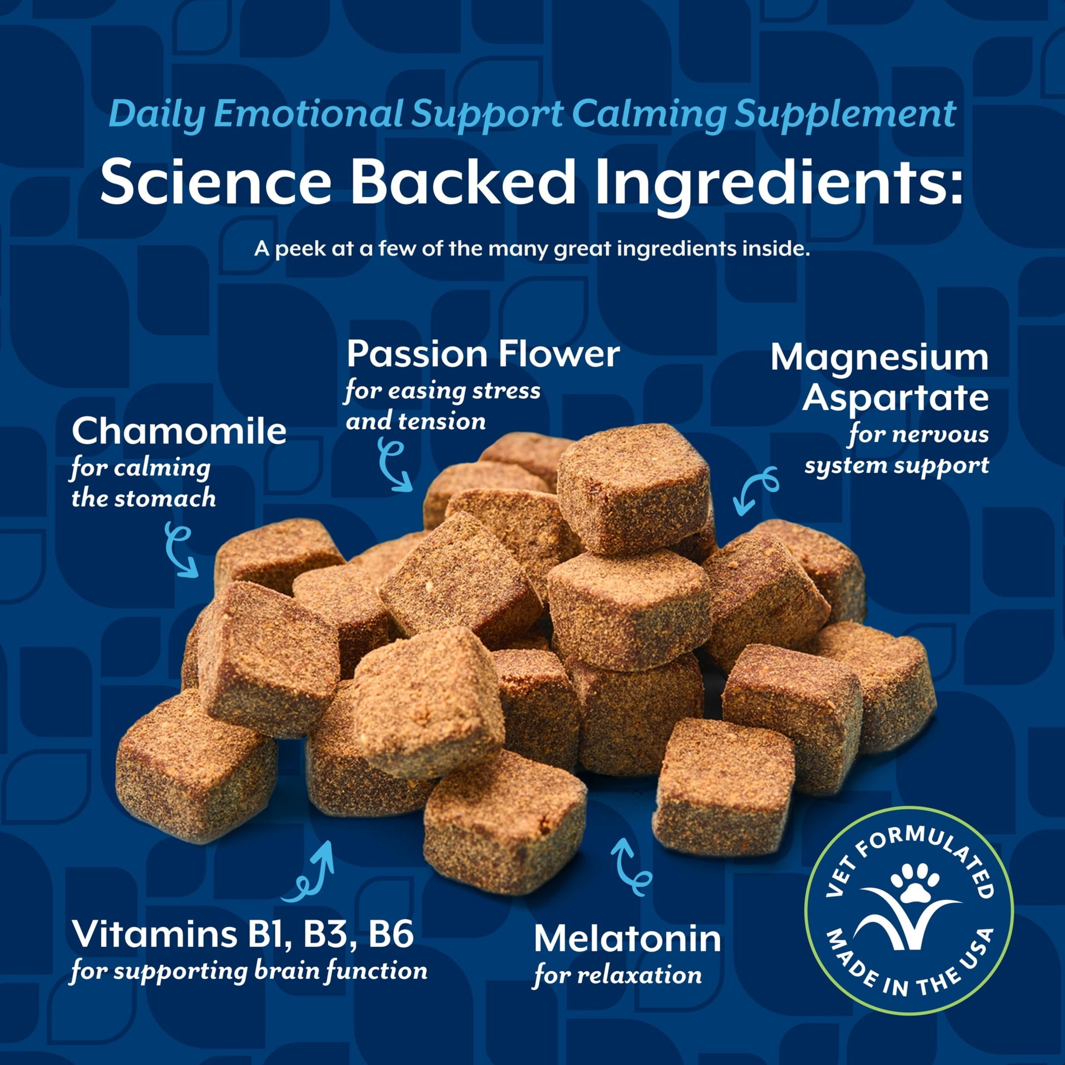 NaturVet Emotional Support + 24/7 Support Soft Chews for Dogs 120ct