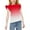 Red, variant on Spazoro Toddler Girls T-shirts, Casual with Gradient Color Crewneck Summer Short Sleeve Tops Tee Pink Size 12 T