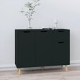 thumbnail image 1 of vidaXL Sideboard Black 90x30x72 cm Engineered Wood, 1 of 5