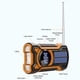 thumbnail image 5 of Radio meteorológica de emergencia solar con manivela AM/FM/NOAA Radio meteorológica (naranja), 5 of 7