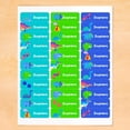 thumbnail image 1 of Dinosaur Personalized Rectangle Waterproof Labels by Olive Kids, 1 of 3