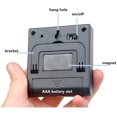 thumbnail image 3 of Mini Digital Timer, 24 Hour Format, Countdown and Stopwatch, for Kitchen, Sports, Study, Meeting, Parking, Medical Treatment Stainless Steel Black, 3 of 5