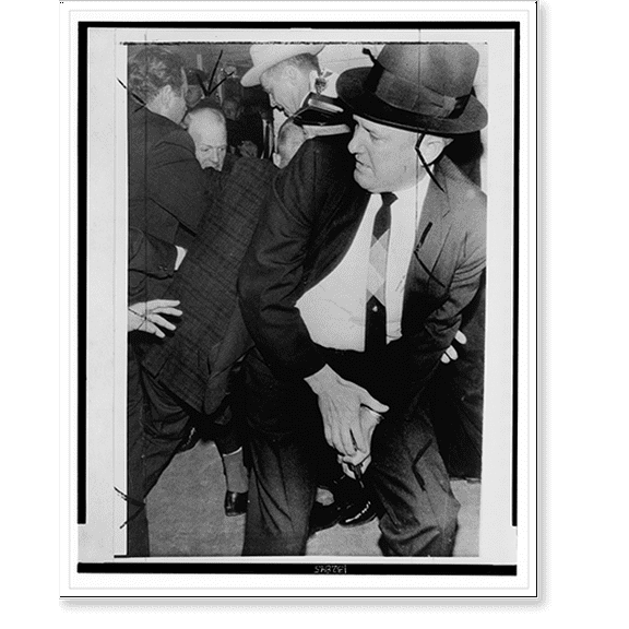 Historic Print, [Melee following the assassination of Lee Harvey Oswald], 16" x 20"
