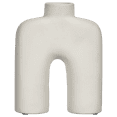 thumbnail image 1 of Bouclair White Ceramic Table Vase, 1 of 7