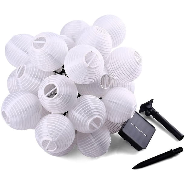 Luces De Hadas De Linterna Led De 6,5 M Para Exteriores, Decoración De Linterna De Jardín De Luces De Hadas De 30 Luces LED - Blanco Cálido