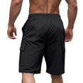 thumbnail image 5 of Frnrwgo Mens Cargo Shorts Drawstring Multi-Pocket Lightweight Breathable Stretch Workout Gym Training Pants, 5 of 5