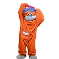 thumbnail image 3 of Silly Goofy Onesie for Kids- Frog Onesie Funny Monster Pajamas Fleece Jumpsuit Hooded 2026 Fashion Cozy Relaxed Fit Plush Loungewear,with Comb and Shoes Included Saffron 4-5 Years, 3 of 8