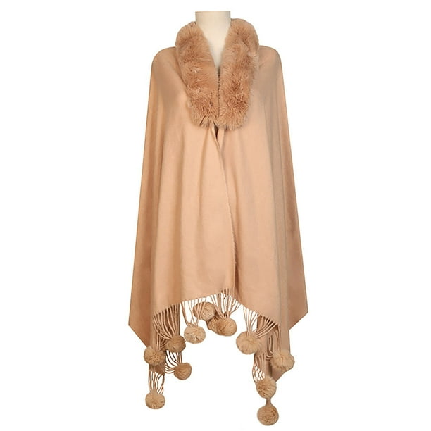 Capa de mujer, otoño e invierno, bufanda de lana, cuello de lana para mujer, chal de punto cálido, bufanda, chal, capa de mujer