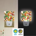 thumbnail image 2 of Yayeee LED Plug in Night Light for The Home with Auto Dusk to Dawn Light Sensors, 2 Pack, Beige Leaves, 2 of 6