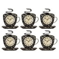 thumbnail image 1 of Westclox Coffee Cup Wall Clock 3D Mug Analog Kitchen Clock Brown, 6-Pack, 1 of 8