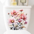 thumbnail image 4 of Vinilos decorativos de flores tropicales, fáciles de pegar y despegar | Adhesivos de vinilo para la decoración del hogar | Decoración de paredes para sala de estar, dormitorio, baño y aseo, 4 of 7