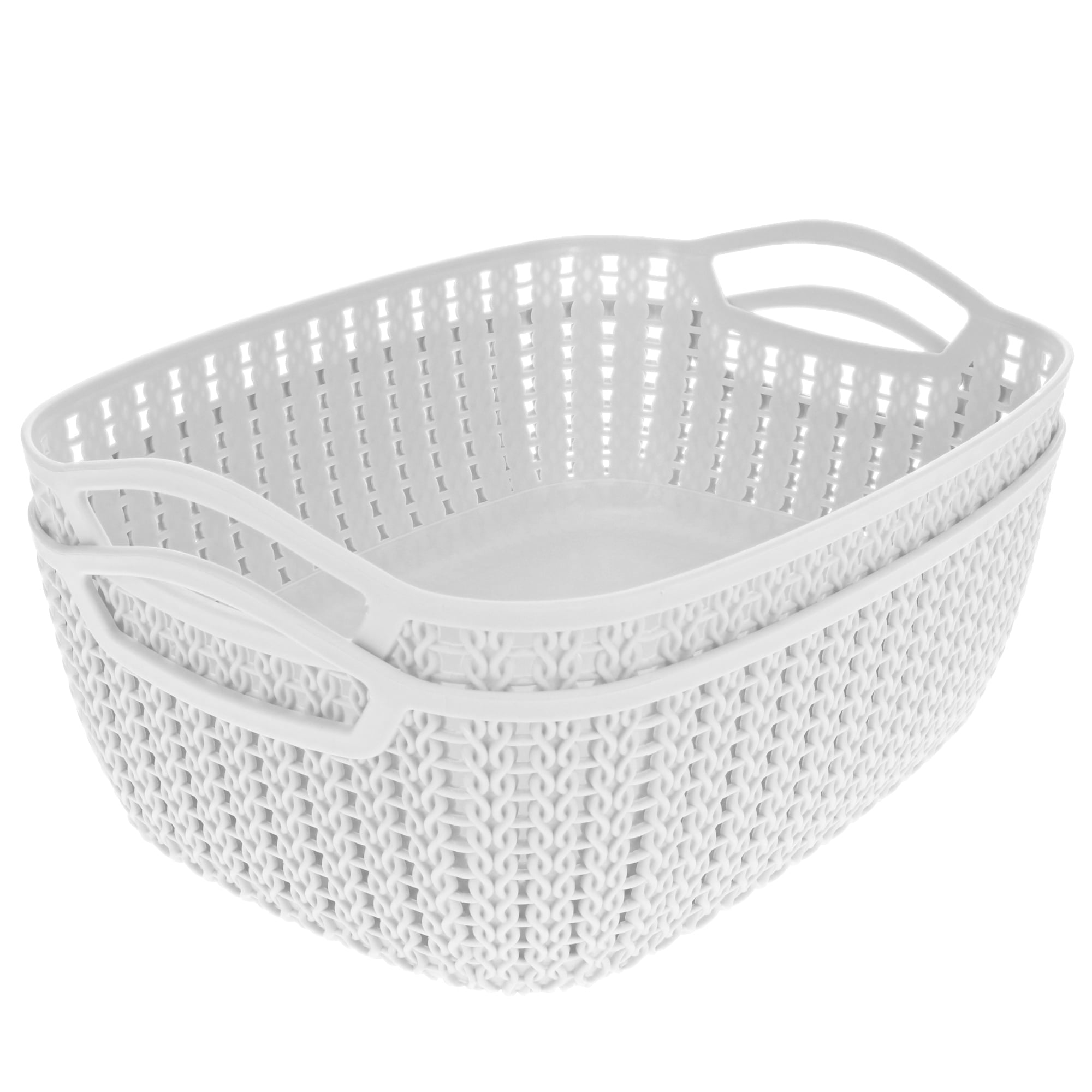 Mainstays Large Basket Artic White