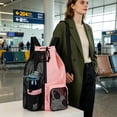 thumbnail image 4 of Drawstring Backpack, Mesh Separated Wet Pocket Beach Bag, Portable Waterproof Swim Gym Sack With Water Bottle Holders, 4 of 4