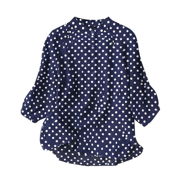 Outfmvch Linen Shirts for Women Cotton Gauze Tops Summer Collared Tops Button Down Shirts for Women Boho Linen Shirts for Women Cotton Linen Blue L