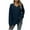 Navy, variant on Diufon Womens Pullover Tops V Neck Long Sleeve Blouses Tops Fall Casual Solid Color Tops