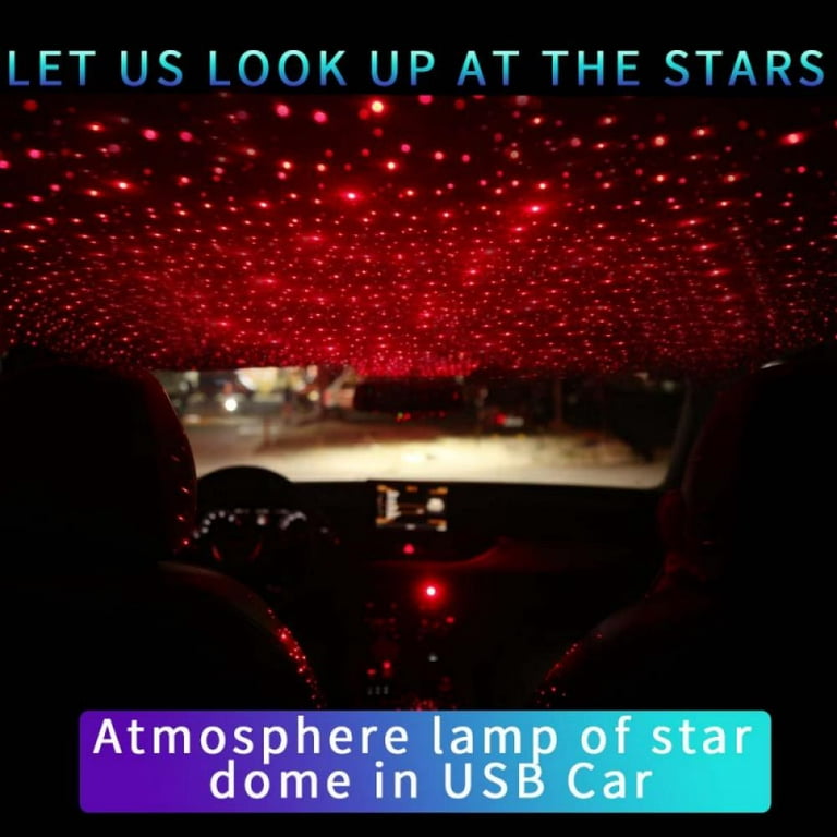 Universal Mini LED Car Roof Star Night Lights Projector Light Interior  Ambient Atmosphere Galaxy Lamp Decoration Light USB Plug