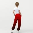 thumbnail image 3 of Children's Sweatpants Wide-leg with Pockets Children Sports Pants Boys Full Length Pants Children Long Pants Wearing Lantern Pants With Pockets Outside Athletic Pants Red 5 Years, 3 of 7