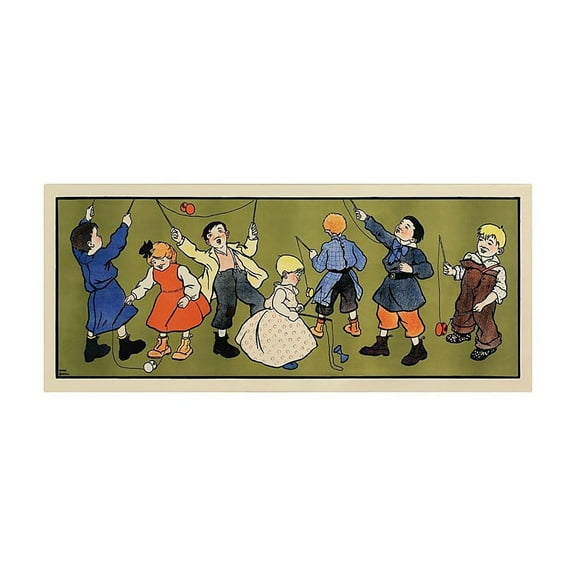 Trademark Fine Art "Children's Panel, Boys" Canvas Art