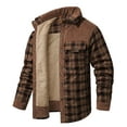thumbnail image 2 of SPEEDRUN Mens Casual Button Down Plaid Jackets for Outdoor Long Sleeve Casual Coat, 2 of 5