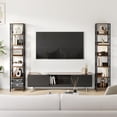 thumbnail image 4 of Goldensoil 6 Tiers Narrow Bookcase 11.8 x 11.8 x 66.14", Tall Corner Shelf, Rustic Brown, 4 of 9