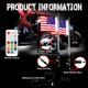 thumbnail image 4 of Lámpara de asta de bandera multicolor impermeable RGB de 2/3/4/5/6 pies con luz LED para rieles de arena todoterreno/buggies, SxS, ATV, RZR, camiones, 4 of 4