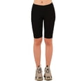 thumbnail image 3 of LAVRA Women's Mid Rise Biker Bike Shorts Nylon Legging Fashion Pants, 3 of 3