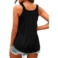 thumbnail image 6 of Wlynlyn Tank Tops for Women Loose Fitted Summer Top Casual Sleeveless Shirts Square Neck Pleated Blouses M, 6 of 8