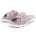 thumbnail image 1 of Zapatos Casa Sandalias Suaves Slip On Slides Mujeres Open Toe Cross Strap para El Verano, 1 of 9