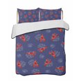 thumbnail image 2 of Navy Blue Coastal Full Size Down Alternative Comforter, Lightweight Comforter Quilt Bedding Set with Pillow Shams Red Lobster Nautical Ocean All Seasons Bed Comforter Duvet Insert 78"x90", 2 of 7