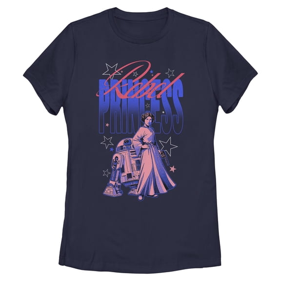 Womens Star Wars Rebel Princess Stars T Shirt