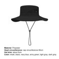 thumbnail image 4 of SPRING PARK Unisex Men Wide Brim Bucket Boonie Hat UV Protection Camping Safari Summer Sun Cap, 4 of 5